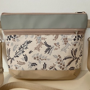 Apró levél mintás  crossbody / válltáska/ keresztpántos táska/ oldaltáska - Meska.hu