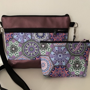 Crossbody+neszesszer, válltáska, keresztpántos táska-oldaltáska - Meska.hu