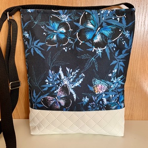 Készletkisöprés! Crossbody pillangó mintás-Válltáska-Oldaltáska-Keresztpántos táska-Vízálló, Táska & Tok, Kézitáska & válltáska, Vállon átvethető táska, Varrás, Bőrművesség, MESKA
