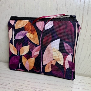 Bíbor lomb kártyatartó, neszesszer, irattartó, pipere tároló, textil tároló - táska & tok - neszesszer - Meska.hu