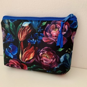 Tulipán, boglárka virág mintás neszesszer, irattartó, pipere tároló, textil tároló, Táska & Tok, Neszesszer, Varrás, Bőrművesség, MESKA