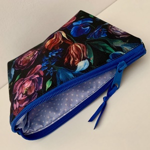 Tulipán, boglárka virág mintás neszesszer, irattartó, pipere tároló, textil tároló - táska & tok - neszesszer - Meska.hu