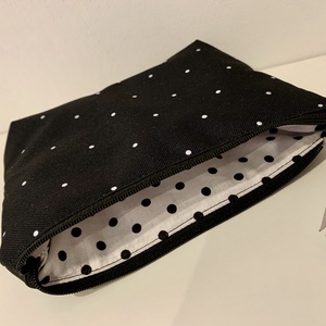 Pöttyös neszesszer, irattartó, pipere tároló, textil tároló - táska & tok - neszesszer - Meska.hu
