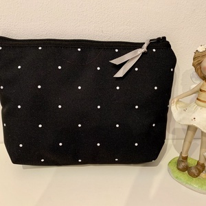 Pöttyös neszesszer, irattartó, pipere tároló, textil tároló - táska & tok - neszesszer - Meska.hu