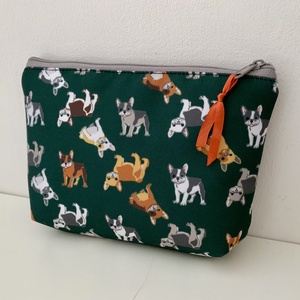 Bulldog kutyás neszesszer, irattartó, pipere tároló, textil tároló - táska & tok - neszesszer - Meska.hu