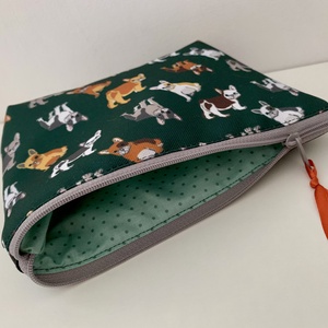 Bulldog kutyás neszesszer, irattartó, pipere tároló, textil tároló - táska & tok - neszesszer - Meska.hu