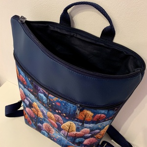  Hátizsák- Színes fák mintás-Hátitáska-Vízálló - táska & tok - hátizsák - hátizsák - Meska.hu