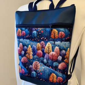  Hátizsák- Színes fák mintás-Hátitáska-Vízálló - táska & tok - hátizsák - hátizsák - Meska.hu