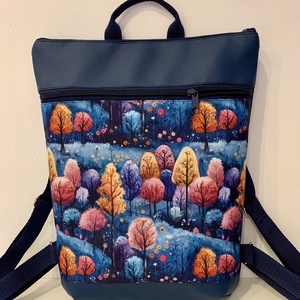  Hátizsák- Színes fák mintás-Hátitáska-Vízálló - táska & tok - hátizsák - hátizsák - Meska.hu
