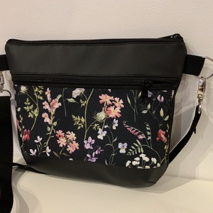 Tátika virág mintás crossbody / válltáska/ keresztpántos táska/ oldaltáska - táska & tok - kézitáska & válltáska - vállon átvethető táska - Meska.hu