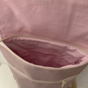 Púderrózsaszín-Szépséges pillangóvirág mintás hátizsák-Hátitáska-Vízálló - táska & tok - hátizsák - hátizsák - Meska.hu