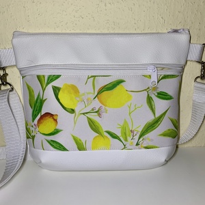 Citrom mintás nyári crossbody /válltáska/ keresztpántos táska/ oldaltáska - táska & tok - kézitáska & válltáska - vállon átvethető táska - Meska.hu