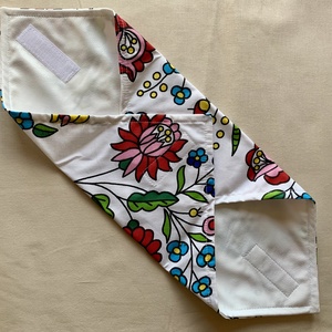  Kalocsai mintás textil újraszalvéta - tépőzáras újraszalvéta - vízhatlan újraszalvéta - táska & tok - uzsonna- & ebéd tartó - szendvics csomagoló - Meska.hu