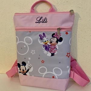 Ovis hátizsák név hímzéssel-Mickey egér és Donald kacsa mintás-Baba-Mama - Meska.hu