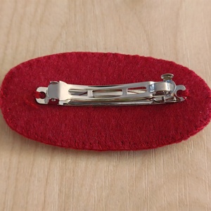 Bordó virágos hajcsat - ruha & divat - hajdísz & hajcsat - hajcsat & hajtű - Meska.hu