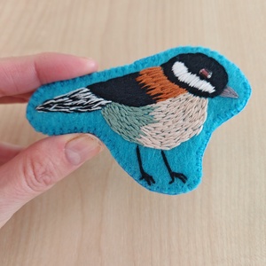 Cinege madár kitűző - Meska.hu