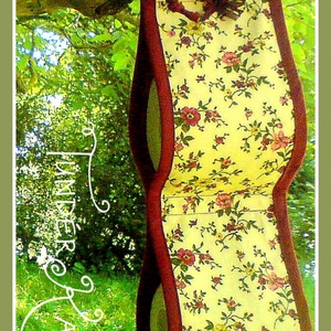 Wc-papír tároló, fali textil tartó, romantikus színben -  - Meska.hu