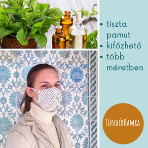Kisvirágos - arcmaszk leforrázható szájmaszk - női - női - Meska.hu