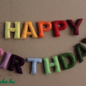 Happy Birthday felirat -  - Meska.hu