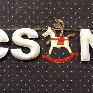 hintaló karácsonyra - karácsony - karácsonyi lakásdekoráció - karácsonyi girland, boa - Meska.hu