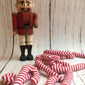 cukorpálca,- karácsonyfa dísz, dekoráció - karácsony - adventi díszek - adventi ablakdekoráció - Meska.hu