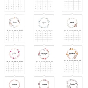 2024-es falinaptár - otthon & életmód - dekoráció - fali és függő dekoráció - falinaptár & öröknaptár - Meska.hu