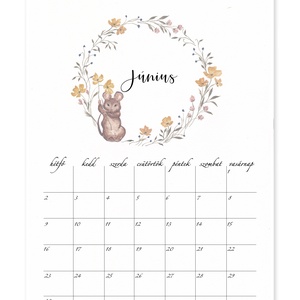 2025-ös falinaptár - otthon & életmód - dekoráció - fali és függő dekoráció - falinaptár & öröknaptár - Meska.hu