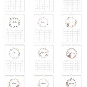 2025-ös falinaptár - otthon & életmód - dekoráció - fali és függő dekoráció - falinaptár & öröknaptár - Meska.hu