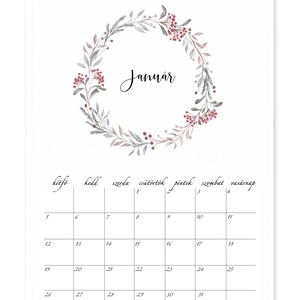 2026 falinaptár - otthon & életmód - dekoráció - fali és függő dekoráció - falinaptár & öröknaptár - Meska.hu