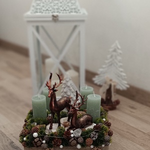 Adventi asztaldísz bronz színű szarvasokkal, led világítással - karácsony - adventi díszek - adventi asztaldísz - Meska.hu Adventi asztaldísz bronz színű szarvasokkal, led világítással - karácsony - adventi díszek - adventi asztaldísz - Meska.hu