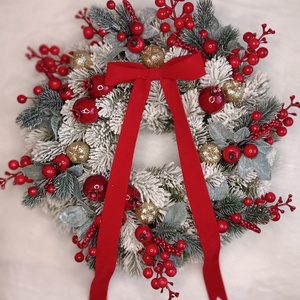 Karácsonyi kopogtató - karácsony - adventi díszek - adventi ajtódísz - Meska.hu