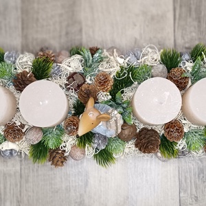 Adventi asztaldísz - karácsony - adventi díszek - adventi ajtódísz - Meska.hu