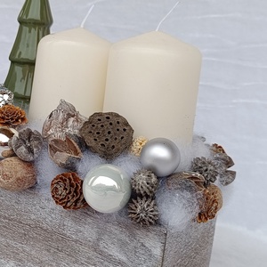 Adventi asztaldísz - karácsony - adventi díszek - adventi asztaldísz - Meska.hu