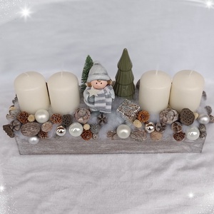 Adventi asztaldísz - karácsony - adventi díszek - adventi asztaldísz - Meska.hu
