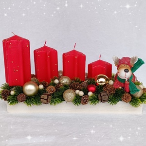 Adventi asztaldísz - Meska.hu