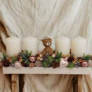 Adventi asztaldísz - Meska.hu