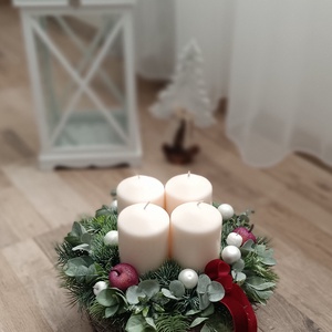 Adventi asztaldísz led világítással  - Meska.hu