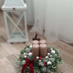 Adventi asztaldísz led világítással  - Meska.hu