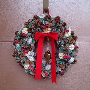 Téli ajtódísz - Meska.hu