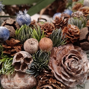 Téli ajtódísz - karácsony - karácsonyi lakásdekoráció - karácsonyi ajtódíszek - Meska.hu