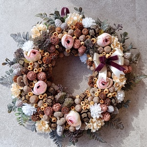 Tavaszi ajtódísz - otthon & életmód - virágdekoráció - virágdíszek - dekor koszorúk, kopogtatók - Meska.hu