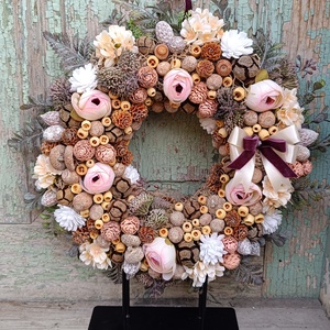 Tavaszi ajtódísz - otthon & életmód - virágdekoráció - virágdíszek - dekor koszorúk, kopogtatók - Meska.hu