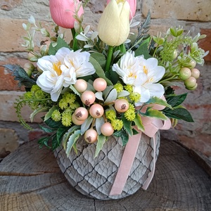 Tavaszi asztaldísz - ünnepi díszek, dekorációk - húsvéti díszek és dekorációk - húsvéti asztaldíszek - Meska.hu