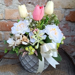 Tavaszi asztaldísz - ünnepi díszek, dekorációk - húsvéti díszek és dekorációk - húsvéti asztaldíszek - Meska.hu