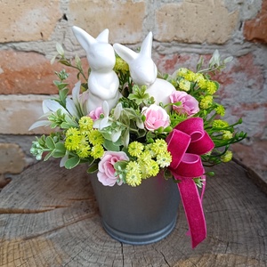 Tavaszi asztaldísz - ünnepi díszek, dekorációk - húsvéti díszek és dekorációk - húsvéti asztaldíszek - Meska.hu