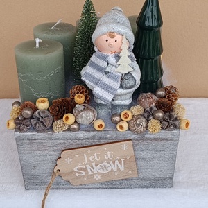 Adventi asztaldísz - karácsony - adventi díszek - adventi asztaldísz - Meska.hu