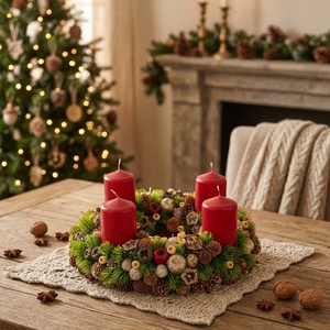 Adventi koszorú  - Meska.hu