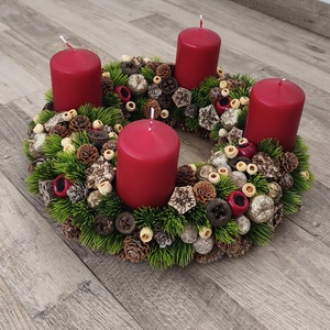 Adventi koszorú  - karácsony - adventi díszek - adventi koszorú - Meska.hu