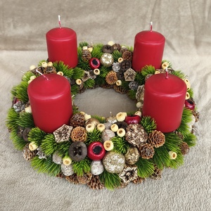 Adventi koszorú  - karácsony - adventi díszek - adventi koszorú - Meska.hu
