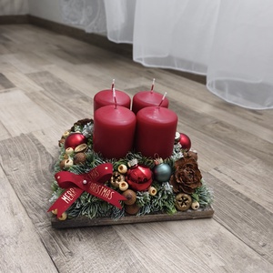 Adventi asztaldísz - karácsony - adventi díszek - adventi asztaldísz - Meska.hu